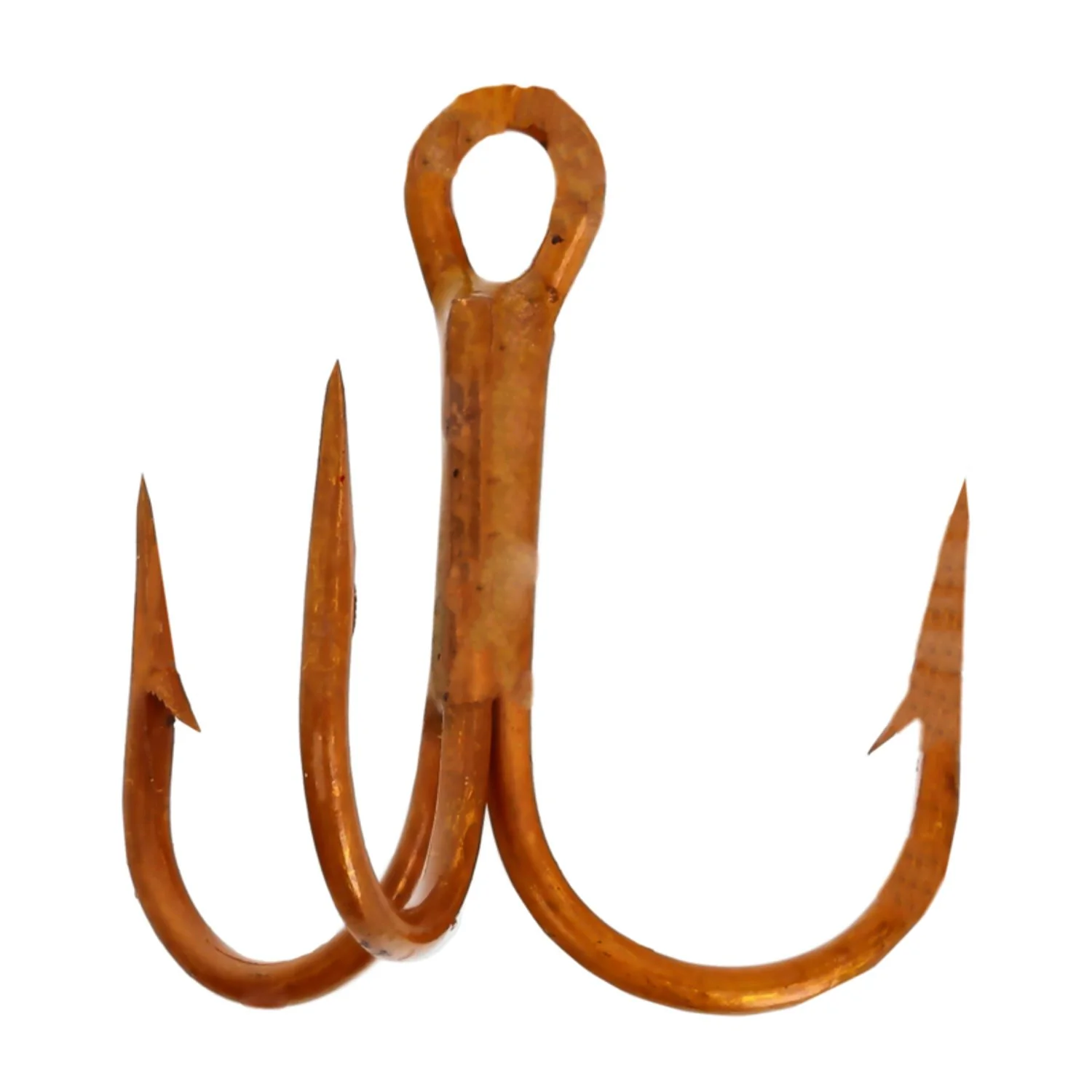 Eagle Claw 3X Treble Short Hook Shank Round Bend Krawfish - Image 2