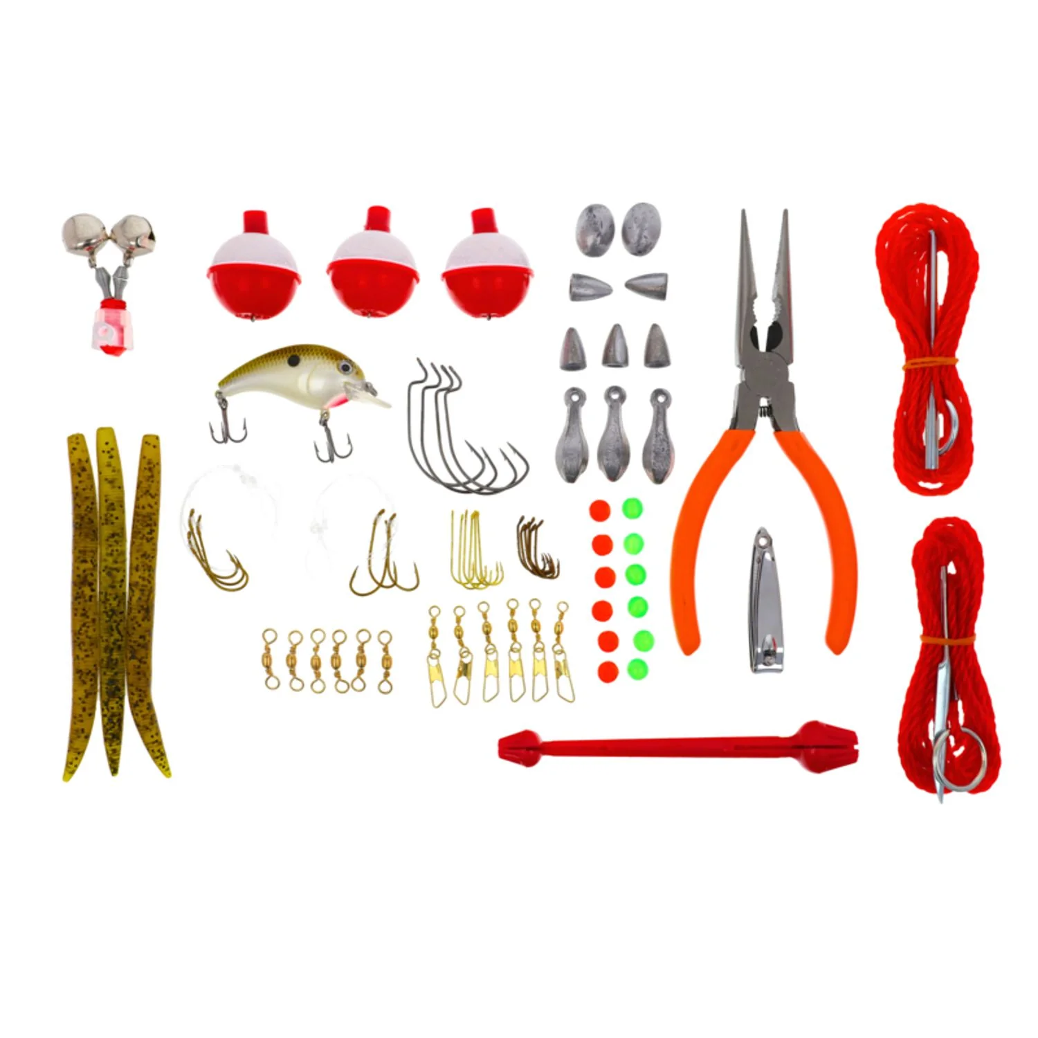 Eagle Claw Family Fishing Kit with Two 5'6" Spinning Combos - Image 2
