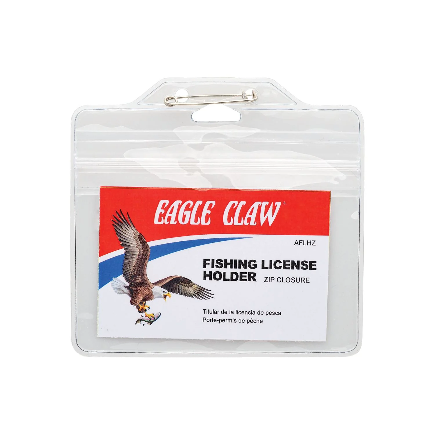 Eagle Claw Fishing License Holder with Zip Closure