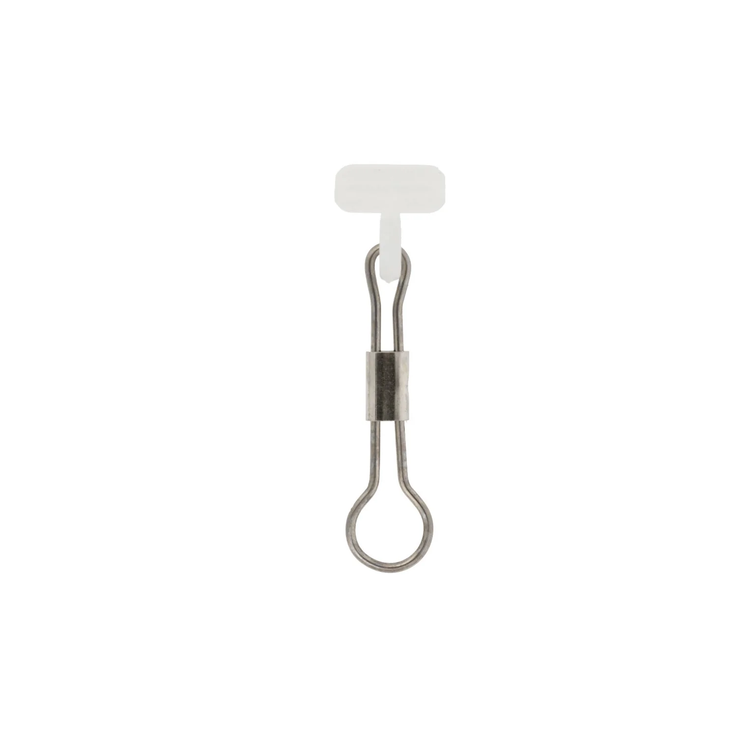 Eagle Claw Quick Change Sinker Slide, White, Nickel Clip