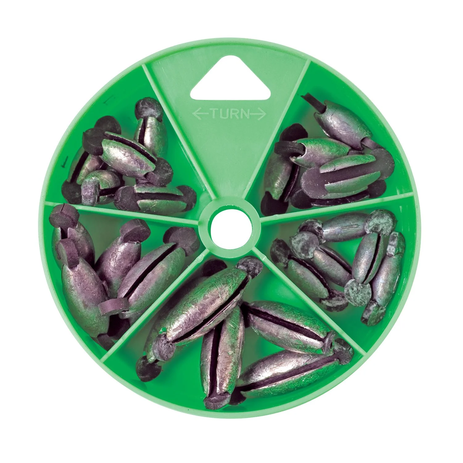 Eagle Claw Steel Rubber Core Sinker Dial Pack