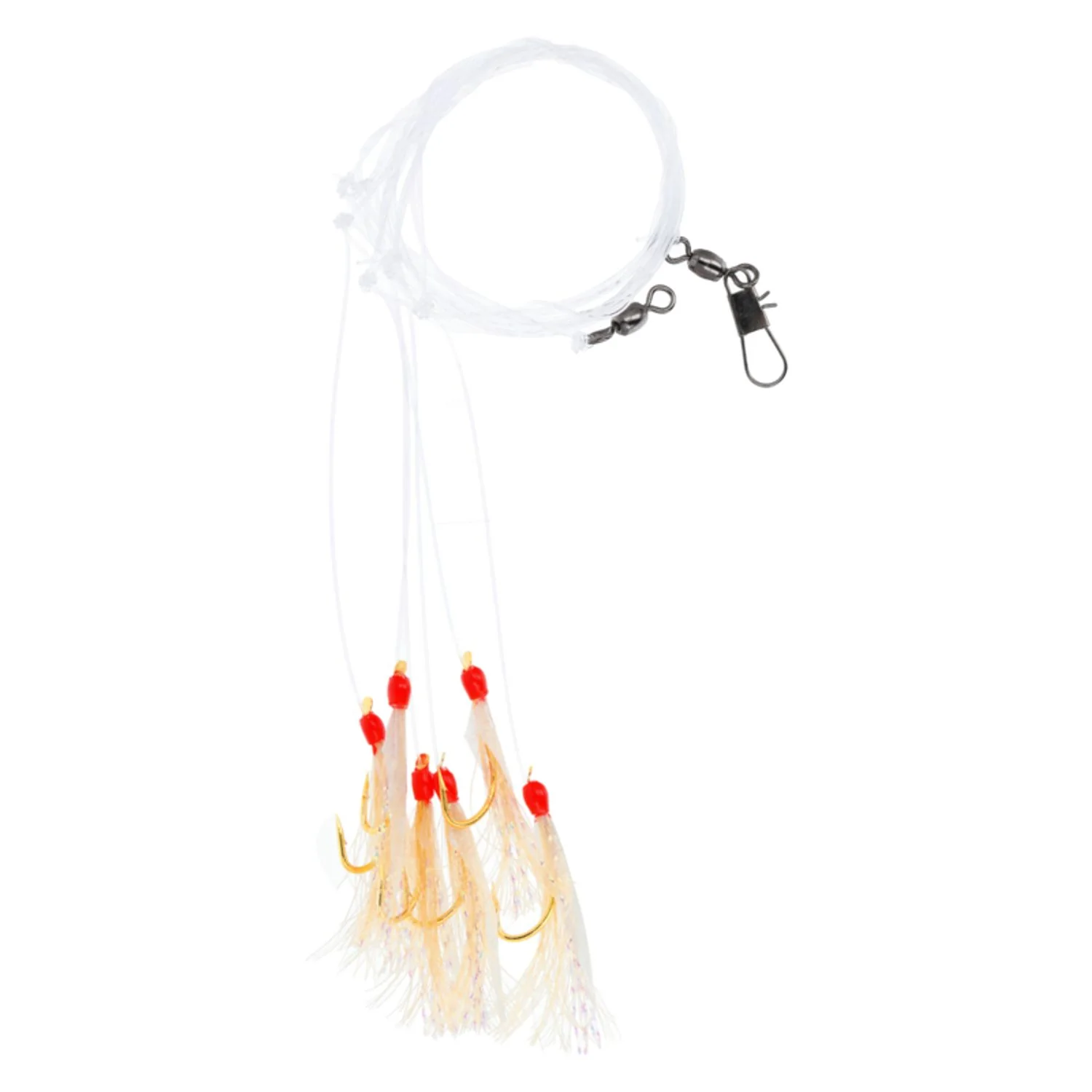 Lazer Sharp Red Head Flash Hage Fish Skin Sabiki Rig - Image 2