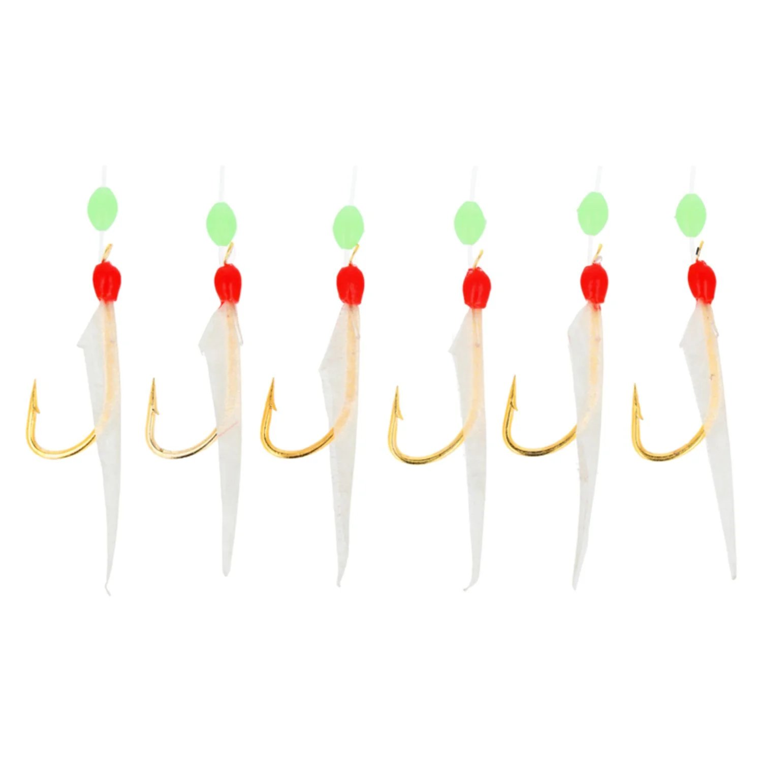 Lazer Sharp Red Head Hage Fish Skin Sabiki Rig - Image 2